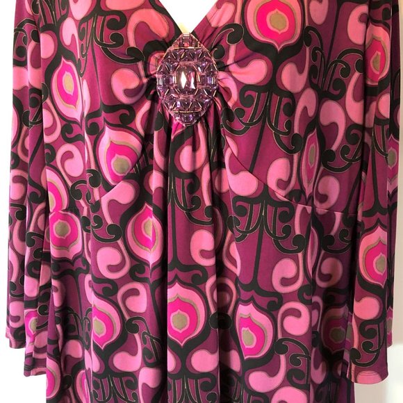 dressy pink tops plus size